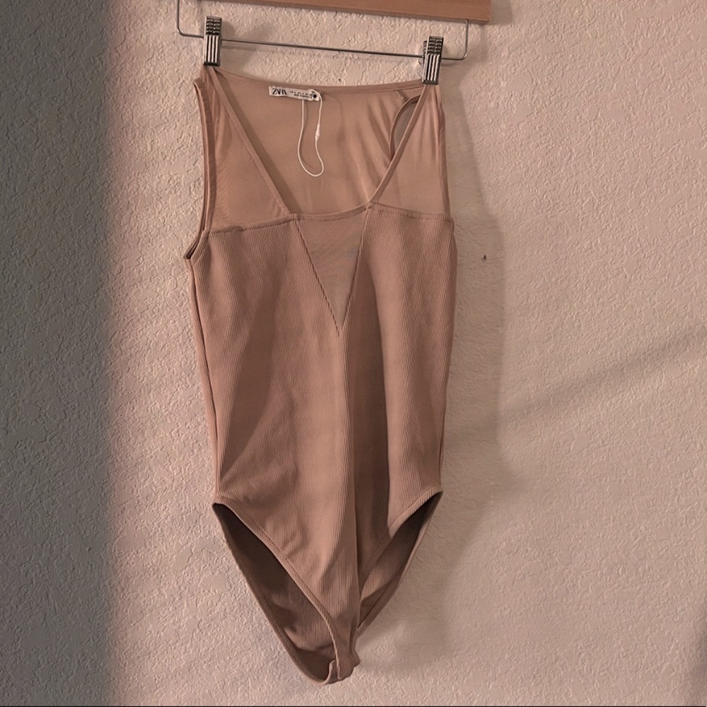 Tan NWT Zara bodysuit